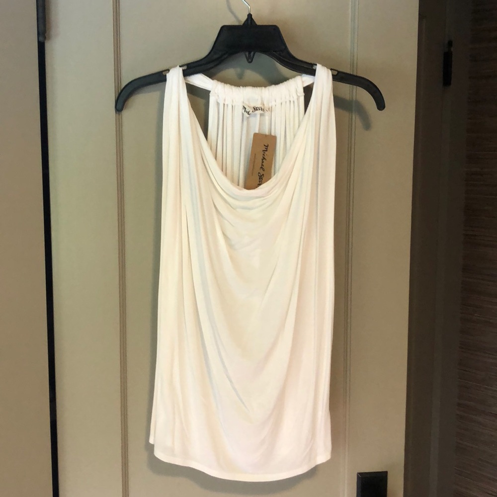 Michael Stars Sleeveless Draped Halter